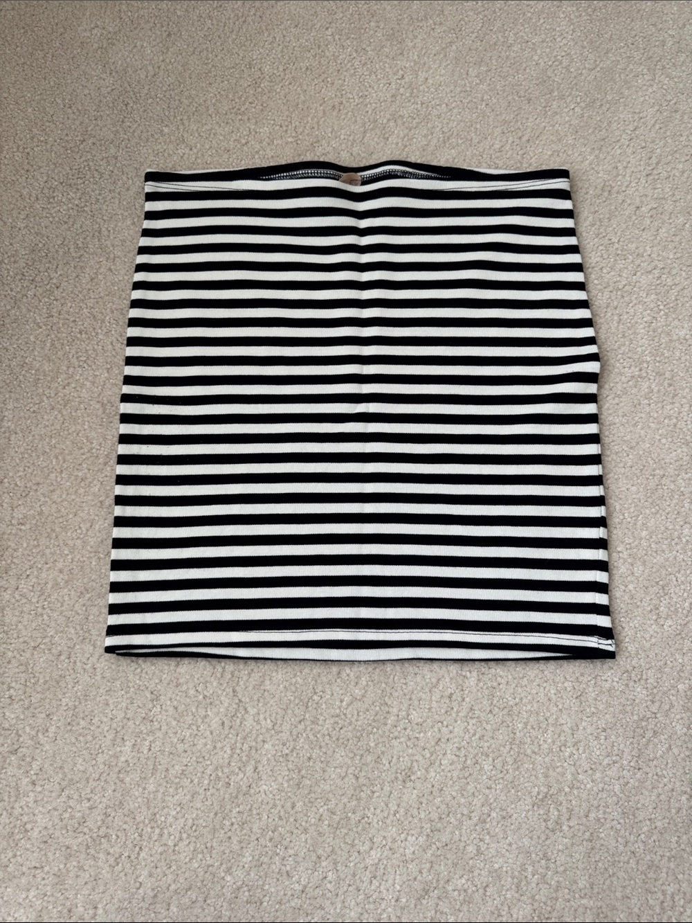 New Bailey 44 Black and White Horizontal Stripe Mini Skirt O/S XS 0